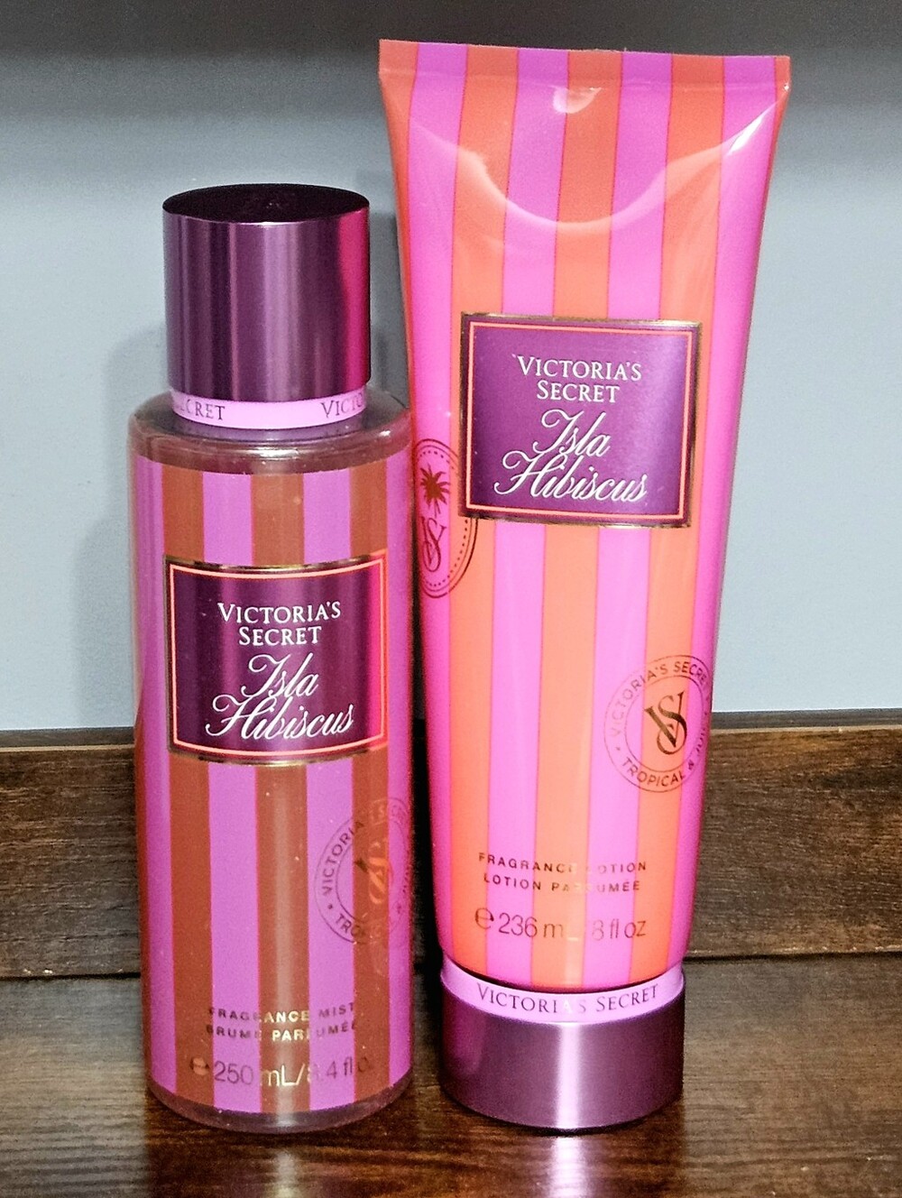 Victoria's Secret ISLA HIBISCUS SET Cabana Squeeze NEW BODY CARE LOTION & MIST